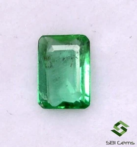 4.50x3 mm Certified Natural Emerald Octagon Cut 0.18 Cts Faceted Loose Gemstone - Picture 1 of 4