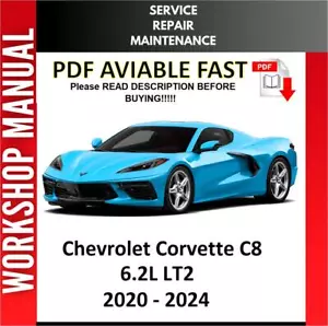 CHEVROLET CORVETTE C8 2020 2021 2022 2023 2024 SERVICE REPAIR WORKSHOP MANUAL - Picture 1 of 1