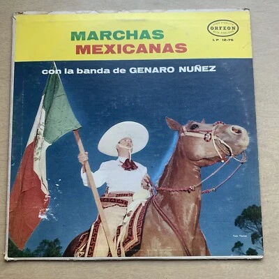 LA BANDA DE GENARO NUÑEZ Marchas Militares 1968 MEXICO LP виниловая пластинка - Изображение 1 из 4