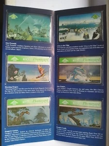 Vintage Old Retro Phone Card Set 6 BT 90s Roger Dean artist magnetic storm - Picture 1 of 11