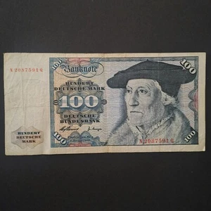 BILLET 100 DEUTCSHE MARK 02 01 1960 ALLEMAGNE / GERMANY BANKNOTE (Réf 1/2) - Picture 1 of 2