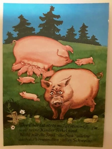 Tarjeta postal, tarjeta de broma, dibujos animados, sin usar, Schöning, hermanos Schmidt - Imagen 1 de 1
