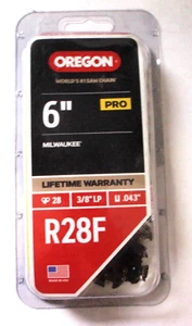Oregon 6" Pro R28F Chain- for Milwaukee 2527-20 (2-PACK) CHK WEBSITE FOR + MODEL - Picture 1 of 2