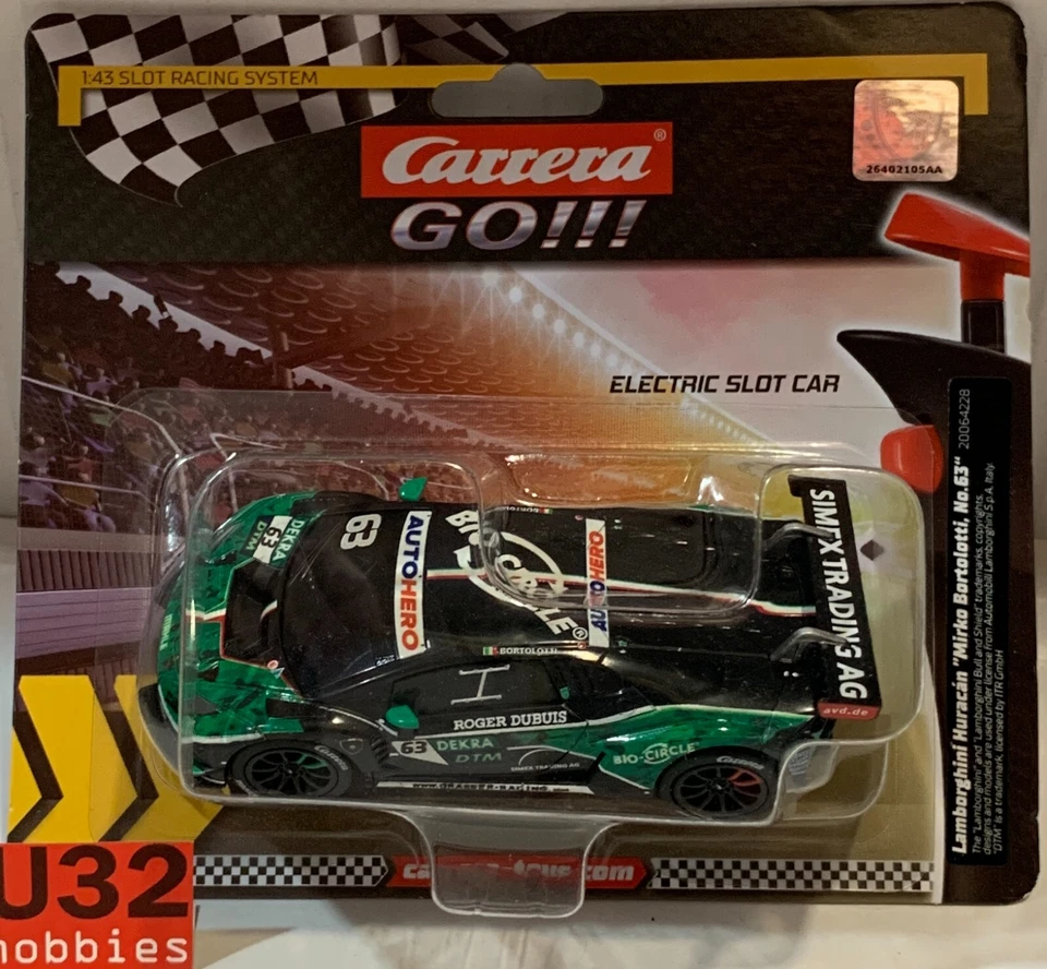 Slot Car Carrera Go!!! 64228 Lamborghini Huracan #63 Mirko Bartolotti Foto 1 de 1