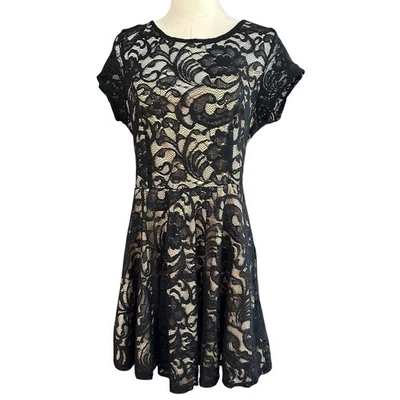 Vestido De Colección Negro Encaje Forrado Tul EE. UU. XL Caprichoso Gótico Punk Línea A Vacaciones LA Scala Foto 1 de 4