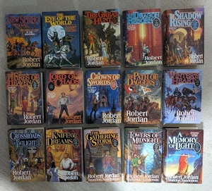 Robert Jordan = THE WHEEL OF TIME = complete set - 15 hardcovers (8 are 1st/1st) - Bild 1 von 4