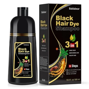 Bablabear Black Hair Dye Shampoo für graues Haar, semipermanent  - Bild 1 von 5