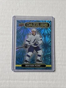 2021-22 UD Series 1 Dazzlers Blue Brayden Point #DZ-40 Lightning - Picture 1 of 2