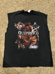 Vintage Y2K Cutoff Godsmack Smack This! Tour Black T-Shirt XL GIANT Tag 2000 - Picture 1 of 11