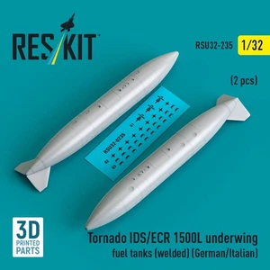 Tornado IDS/ECR 1500L Welded Underwing Tanks 1/32 Resin Weapons RSU32-0235 - Picture 1 of 3