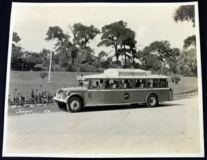 1930 Greyhound Bus Photo Southland Red Ball Motor Coach Bus Austin TX 8x10 - Picture 1 of 6