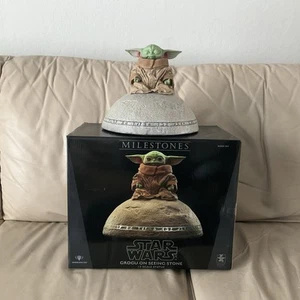 Diamond Select Gentle Giant Star Wars Grogu On Seeing Stone Statue Used Hot Toys - Picture 1 of 14
