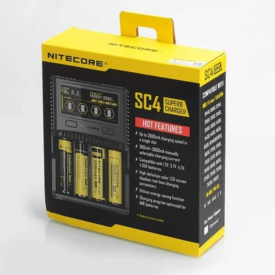 NITECORE SC4 SUPERB CHARGER EU RECHARGEABLE BATTERY CHARGER LI-ION/NIMH NEW - Image 1 of 4