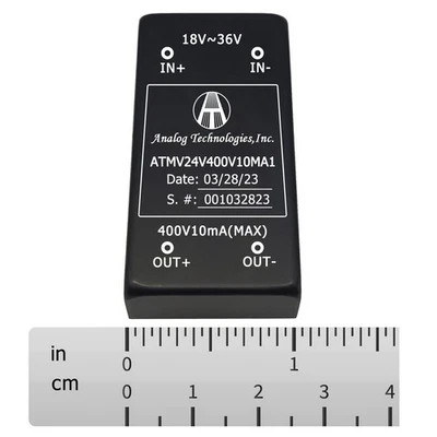 ATMV24V400V10MA1 4W Isolated DC-DC Power Module 24V Input 400V 10mA Output - Image 1 of 4