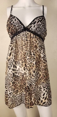 Apt. vintage Vestido sin tirantes/química pequeño con estampado de leopardo 9 íntimos para bebé muñeca Foto 1 de 4