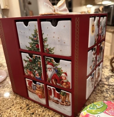 VILLEROY AND BOCH WOOD AND CERAMIC ADVENT CALENDAR - Image 1 of 4