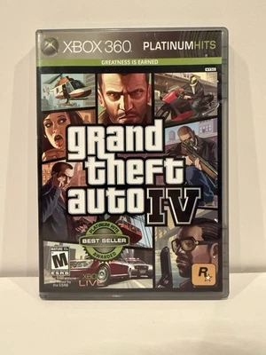 Grand Theft Auto IV - Platinum Hits (Xbox 360, 2009) - CIB w/ Map - Tested - Image 1 of 4