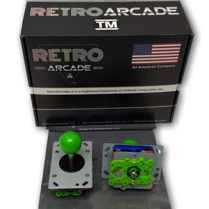 Classic Arcade Joystick Green Ball, Switchable from 8-way 4-way 2-way operation - Picture 1 of 2