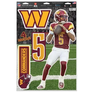 JAYDEN DANIELS WASHINGTON COMMANDERS MULTI-USE DECALS 11"X17" LIKE A FATHEAD - Picture 1 of 3
