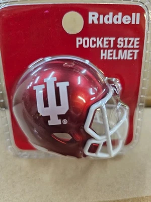 INDIANA HOOSIERS IONIZED 2025 CLAM SHELL POCKET PRO FOOTBALL HELMET RIDDELL - Image 1 of 3