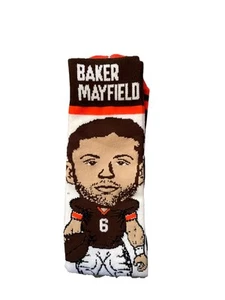 NFL Baker Mayfield #6 Player Socks Mens Womens Youth Cleveland Browns Dawg Pound - Picture 1 of 3