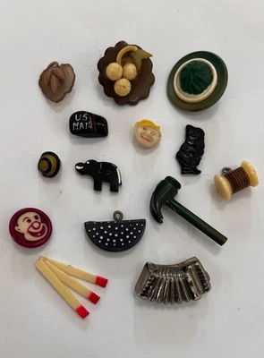 LOTE DE 15 GOOFIES REALISTAS ÚNICOS GALLETAS FORTUNA CORREO DE COMIDA + BOTONES Foto 1 de 4