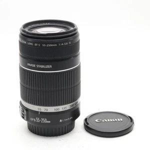 【Near Mint】Canon EF-S 55-250mm F/4-5.6 IS Zoom Lens Telephoto from Japan - Picture 1 of 9