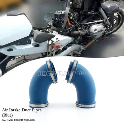 Tubos de conducto de admisión de aire azules para motocicleta BMW R1200R 06-14 2009 R1200RT R1200ST Foto 1 de 4