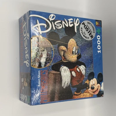 Disney Photomosaics Puzzle Mickey Mouse Robert Silvers 1000 Pc Poster New Sealed - Image 1 of 4