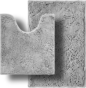 Bathroom Rugs Sets 2 Piece,Super Absorbent Soft,Thick,Machine Washable Chenil... - Picture 1 of 8