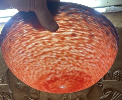 Vasque pour suspension lustre en pâte de verre signée Delatte - Photo 1/4