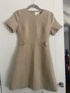 Karen Millen Size 8 Compact Stretch waist tab Tailored mini dress - Picture 1 of 5