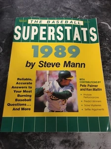 Baseball Superstats - 1989 by Pete Palmer, Steve Mann and Ken Mallin Paperback - Bild 1 von 9
