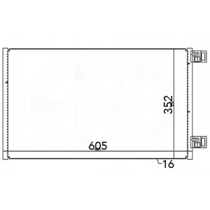 Condenser CG543G 41 55 000 054 169123 35902 43005444 940184 RTA5444 723M34 - Picture 1 of 2