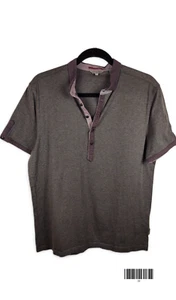 Ted  Baker Men's Brown Short Sleeve Shirt  Size 4 - Picture 1 of 9