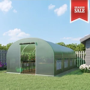 ANGEBOT 3x6m Gewächshaus Foliengewächshaus Folienzelt Tomatenhaus PREMIUM STABIL - Bild 1 von 13