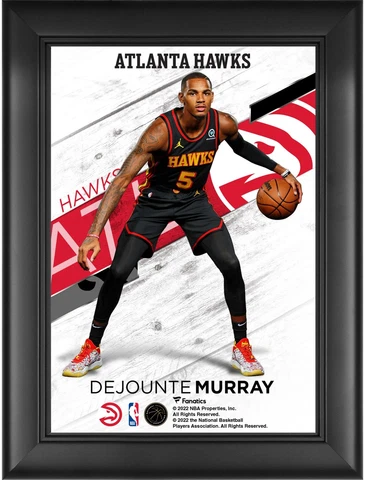 Dejounte Murray Atlanta Hawks Framed 5" x 7" Jersey Swap Collage Cover