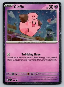 Cleffa Pokemon Escarlata y Violeta SVP 095 Cosmos Holo Black Star Promo Casi Nuevo - Imagen 1 de 2