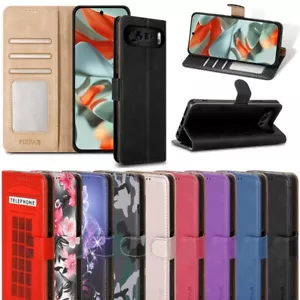 Funda Para Google Pixel 9 Pro XL 9A 8A 7A 6A Cuero Billetera Abatible Soporte Teléfono Cubierta - Imagen 1 de 93