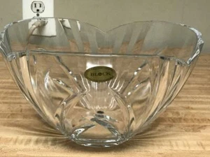 DESCONTINUADO Y RARO BLOQUE CRISTAL PLOMO 10" X 5 7/8" CUENCO REDONDO NASSAU POR BLOQUE - Imagen 1 de 1