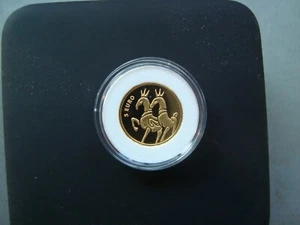 Latvia 5 euro 2023 (999.9° 1.24g) gold collection coin "THE GOLDEN HORSES" PROOF - Picture 1 of 6