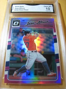 JOSE ALTUVE ASTROS 2016 OPTIC PINK HOLO # 102 GRADED  10  L@@@K - Picture 1 of 1