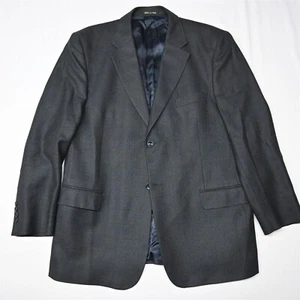 Zino 44R Blue Soft Tweed Made Italy Wool Mens Blazer Sport Coat Jacket - Picture 1 of 12