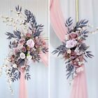 Elegant Dusky Blooms Wedding Arch Floral Set - Set of 2