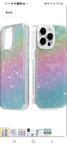 NIB LONLI Hue - For IPhone 15 6.1" Iridescent Sparkle Glitter Phone Case - Picture 1 of 5
