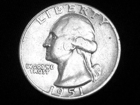 1951 Washington Quarter --- Extra Fine +++ Cover