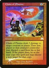 MTG - Onslaught FOIL Chain of Plasma! Slightly Played Condition!  FREE SHIPPING!