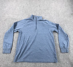 LL Bean Pullover Herren Large Tall blau Viertelreißverschluss leicht tailliert Stretch - Bild 1 von 11
