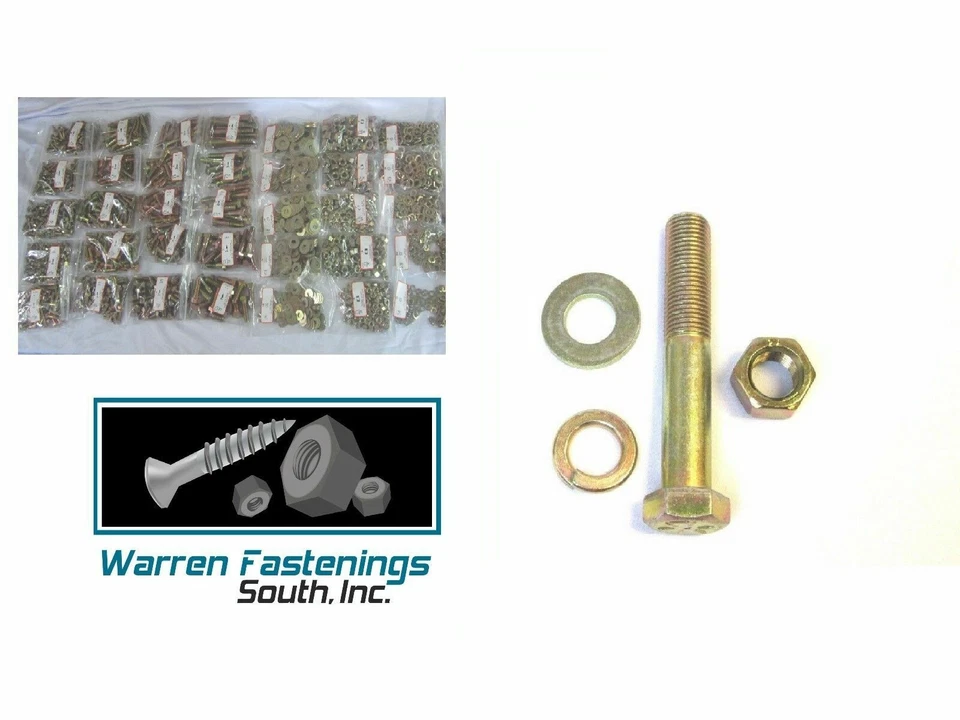 WARREN FASTENINGS SOUTH 528 Piece Grade 8 Coarse Thread Bolt Nut And Washer Assortment