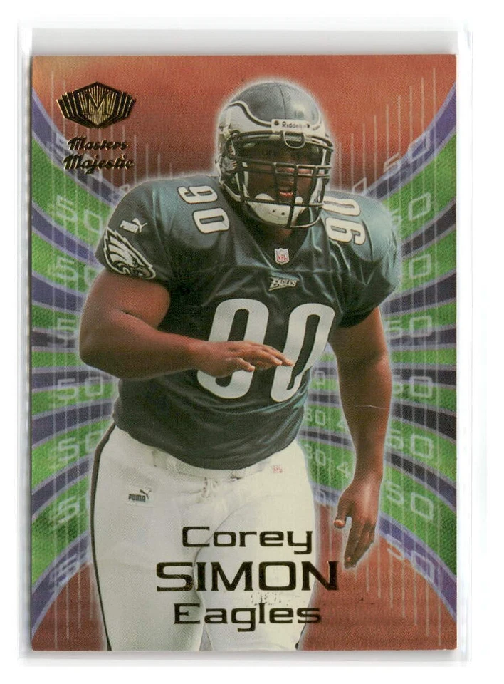 2000 Collector's Edge Masters - #M23 - Corey Simon Majestic /5000- Eagles - Image 1 of 2